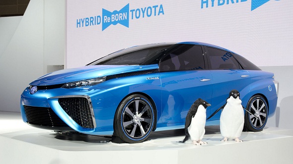 Toyota plans to sell the Mirai for about $45,000 in the U.S.