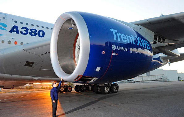 Rolls-Royce is an exclusive supplier of Boeing’s coming twin-engine 777x. The jet is due to enter service in 2020. Its Trent XWB is the sole engine used for the long-range Airbus A350